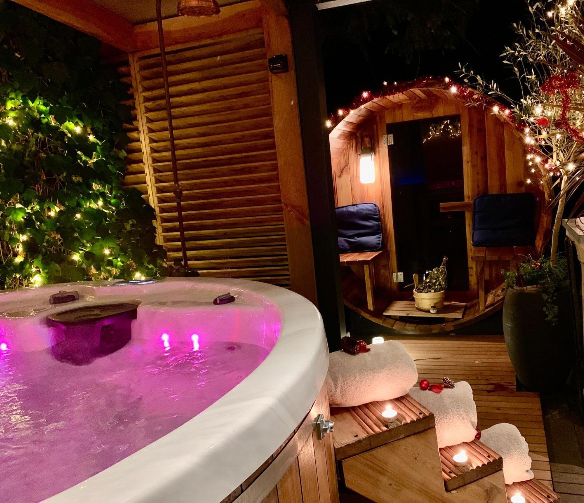 Romantisch Wellness Appartement Met Prive Hottub Sauna Gamesroom Den Ham Exteriör bild